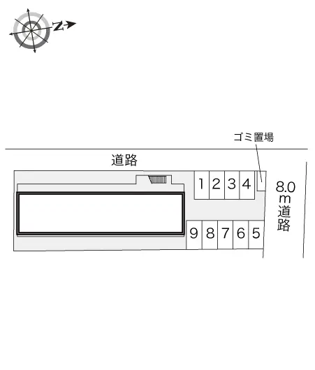 ★手数料０円★大東市新田旭町　月極駐車場（LP）